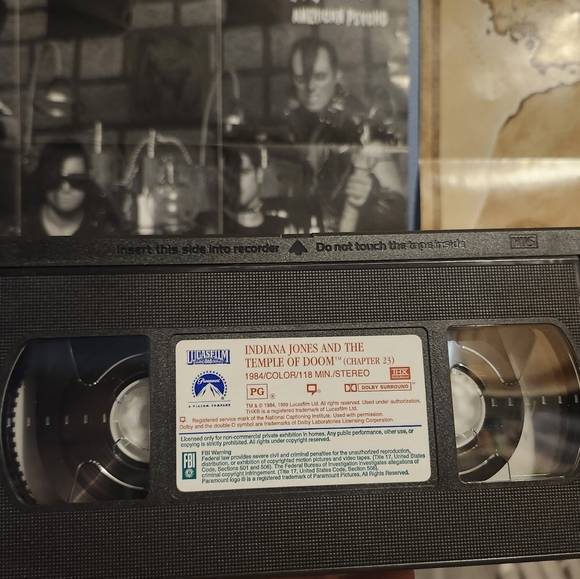 Indiana Jones Trilogy VHS Collection Box Set - Picture 6 of 13